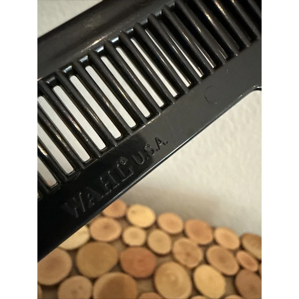 Vtg WAHL Professional Salon Black Hair Clipper Cut Comb Barber Made In USA (7.5